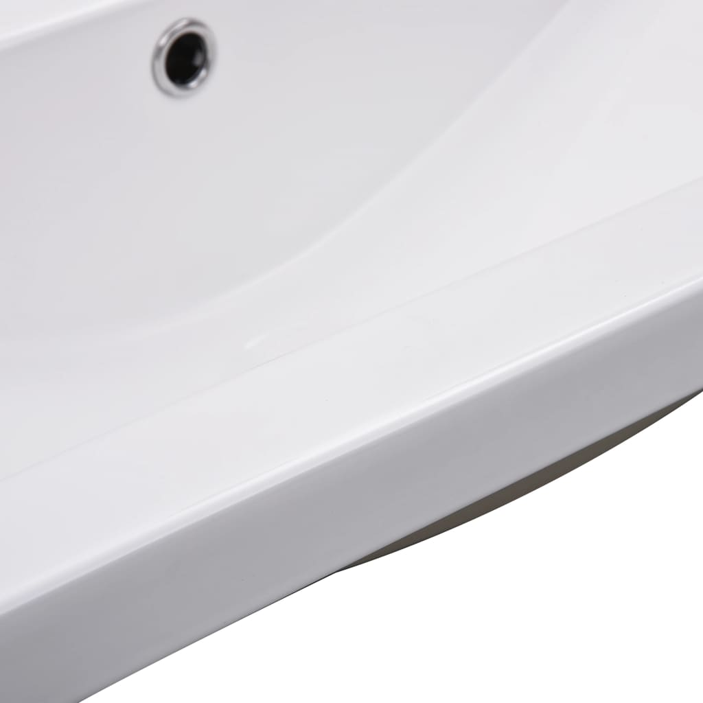 Lavabo da Incasso 91x39,5x18,5 cm in Ceramica Bianco - homemem39