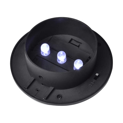 Lampade Solari per Recinzioni da Giardino 12 pz a LED Nero - homemem39