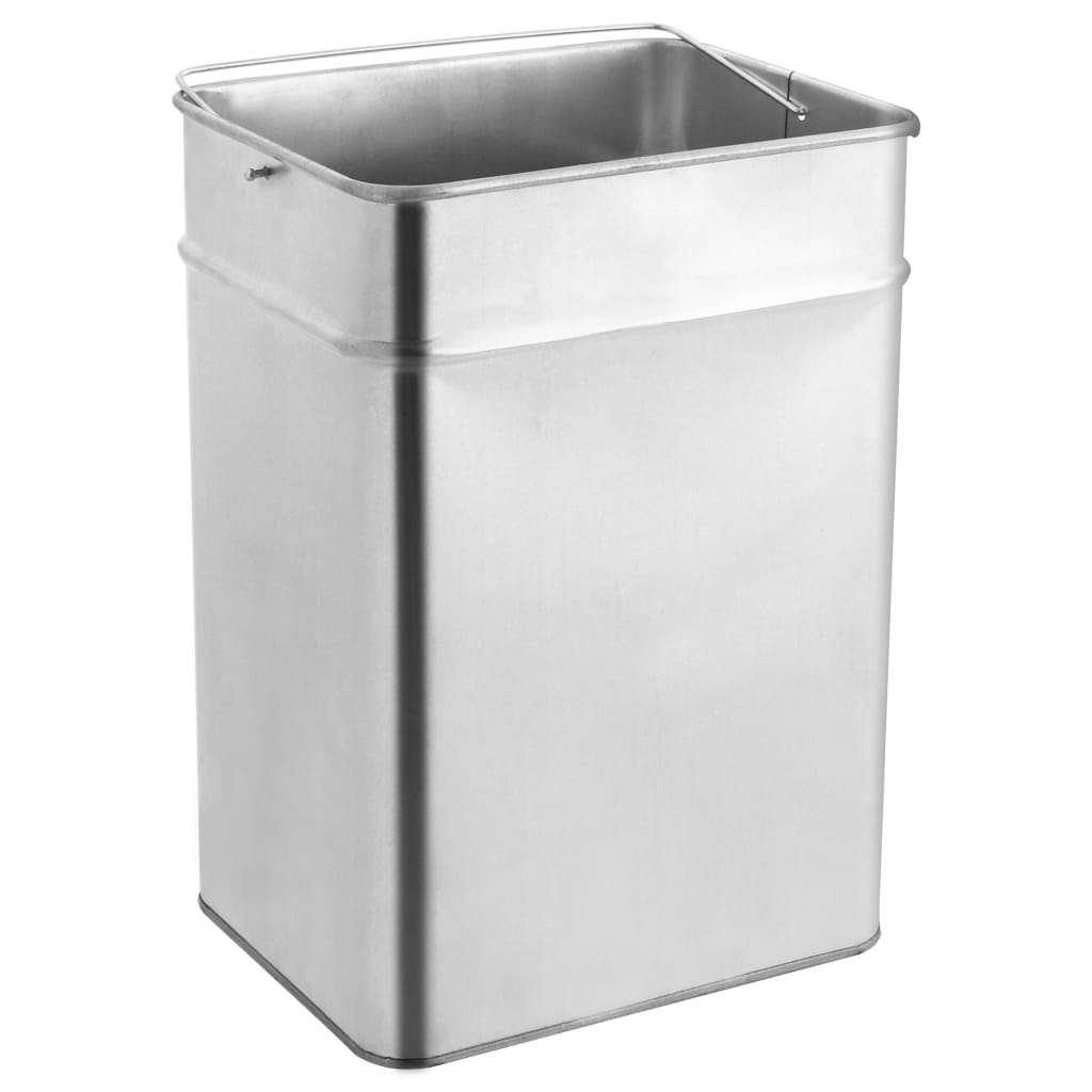 Pattumiera con Posacenere da Albergo 45 L Acciaio Inox - homemem39