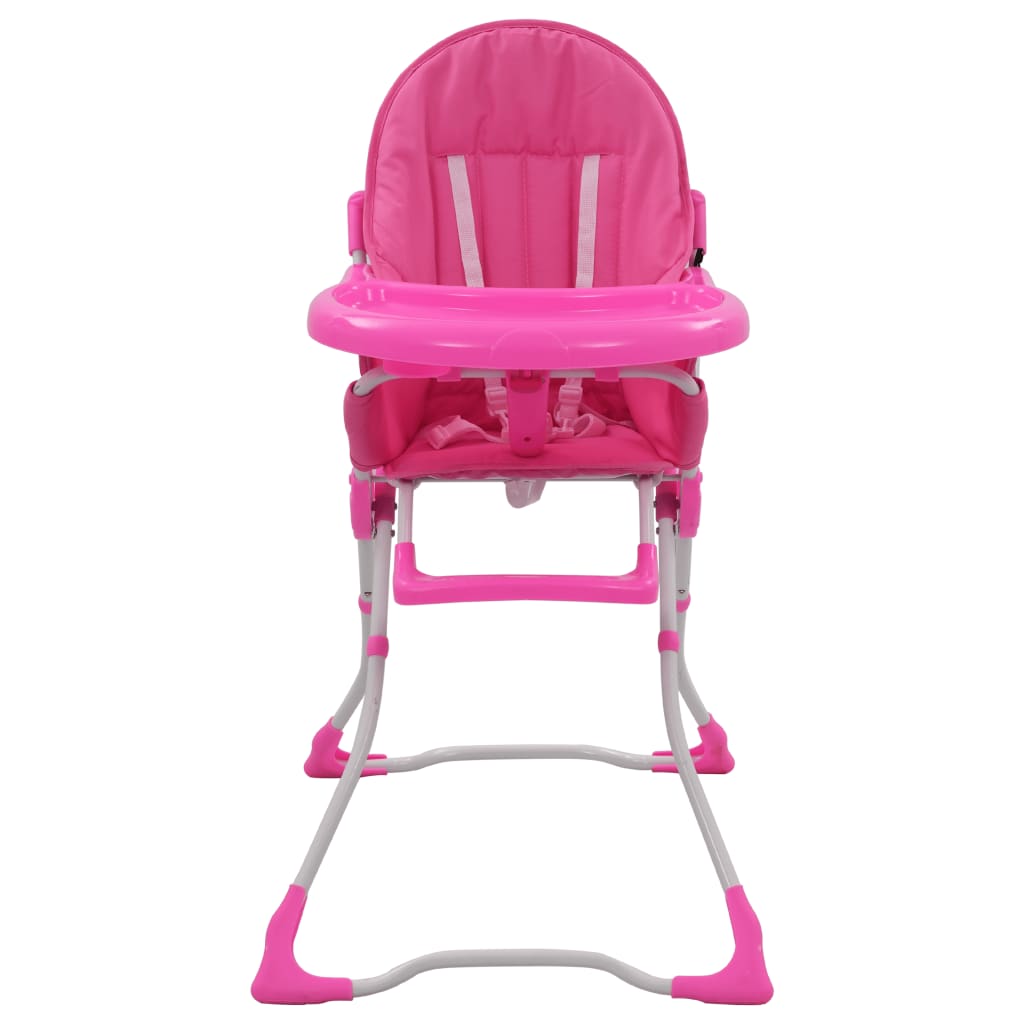 Seggiolone Pappa per Bambini Rosa e Bianco - homemem39