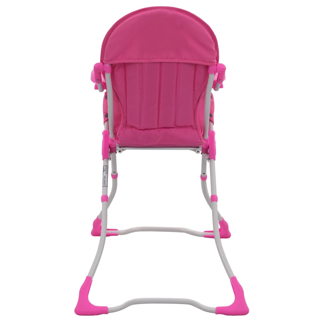 Seggiolone Pappa per Bambini Rosa e Bianco - homemem39