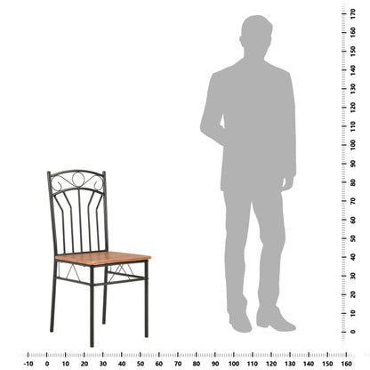 Sedie per Sala da Pranzo 2 pz Marroni in MDF - homemem39