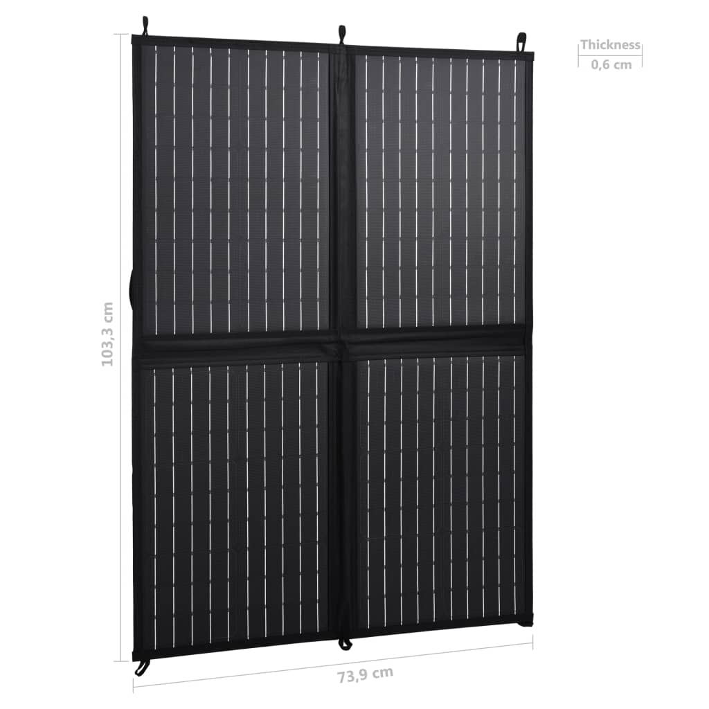 Pannello Solare Carica Batteria Pieghevole 100W 12V - homemem39