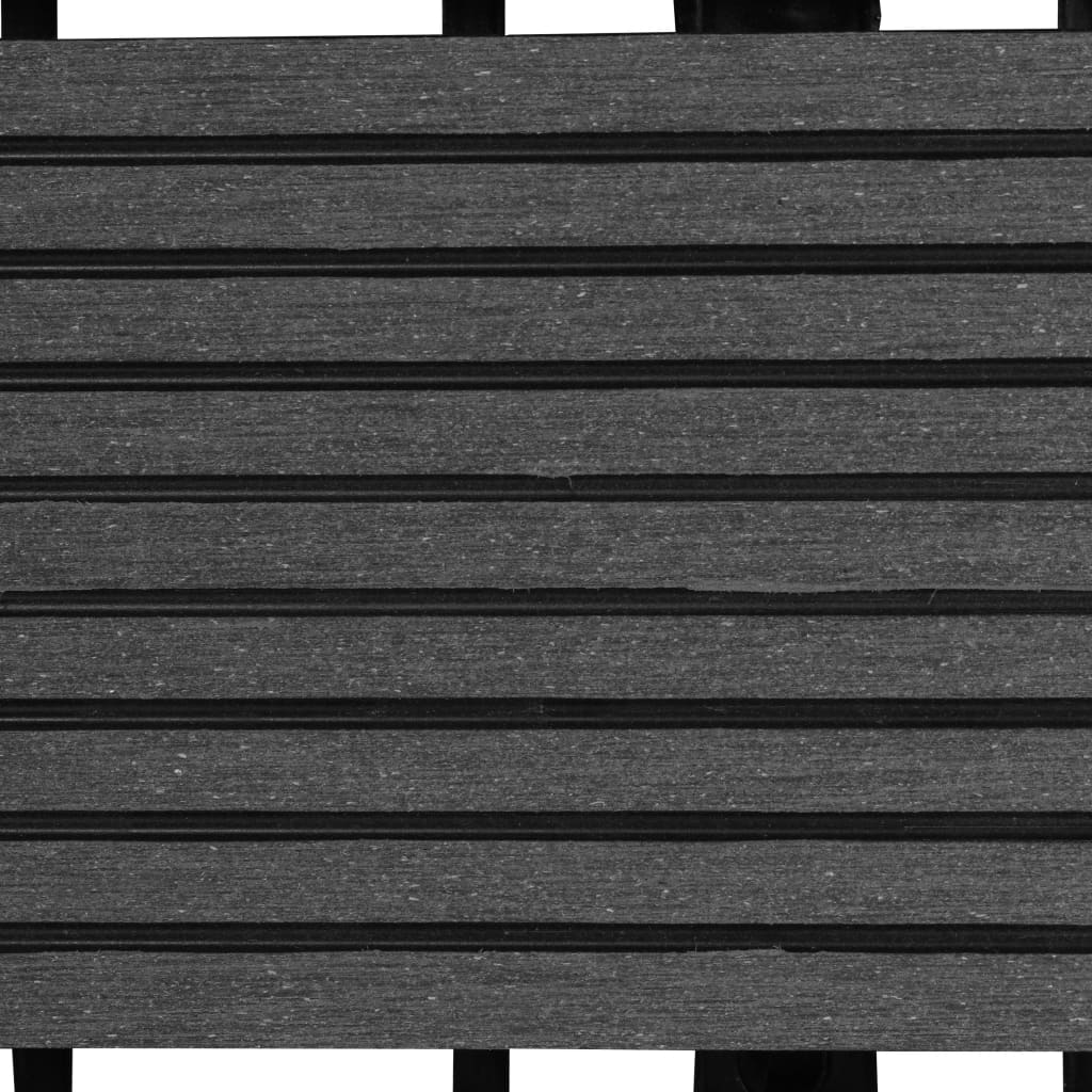 Piastrelle per Decking 22 pz 30x30cm 2mq in WPC Grigio - homemem39