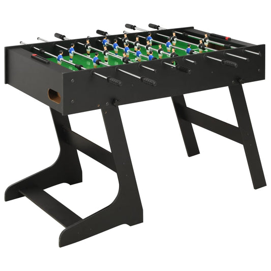 Calcio Balilla Pieghevole 121x61x80 cm Nero - homemem39