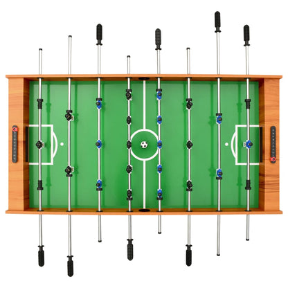 Calcio Balilla Pieghevole 121x61x80 cm Marrone Chiaro - homemem39