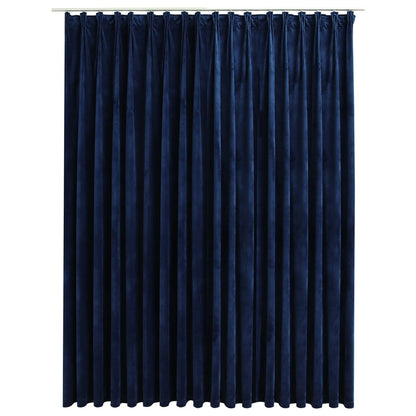 Tenda Oscurante con Ganci Velluto Blu Scuro 290x245 cm - homemem39