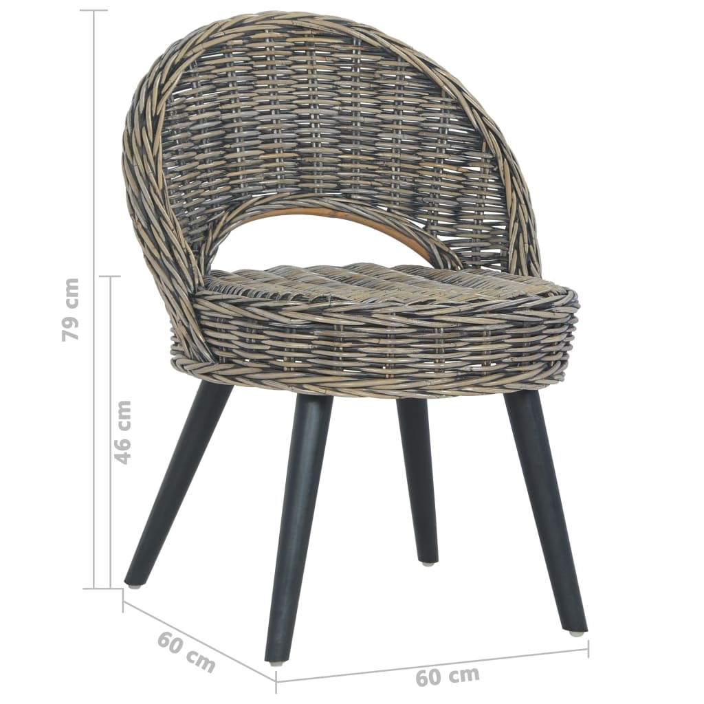 Poltrona in Rattan Kubu Nero - homemem39