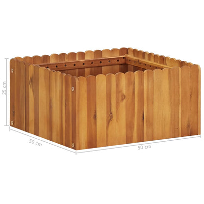 Letto Rialzato da Giardino 50x50x25 cm Legno Massello di Acacia - homemem39