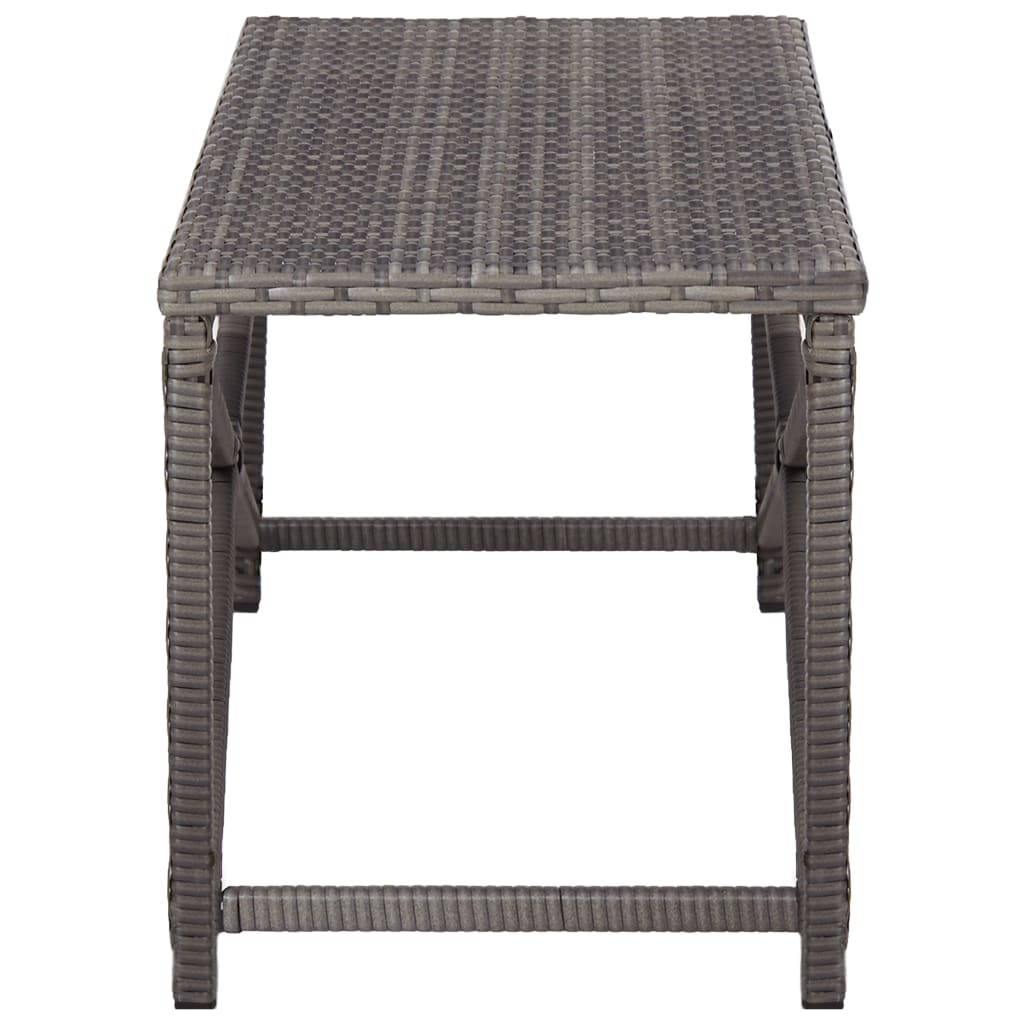 Panchina da Giardino 120 cm in Polyrattan Grigio - homemem39