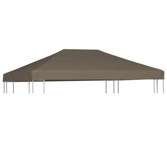 Copertura Superiore per Gazebo 310 g/m² 3x3m Grigio Talpa - homemem39