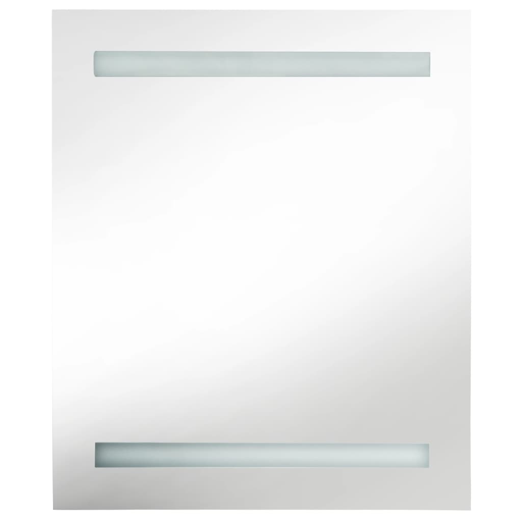 Armadietto Bagno con Specchio e LED 50x13,5x60 cm - homemem39