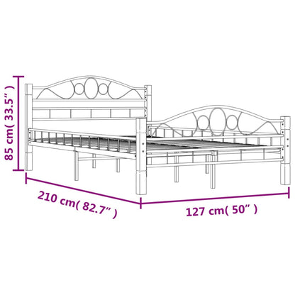 Giroletto Nero in Metallo 120x200 cm - homemem39