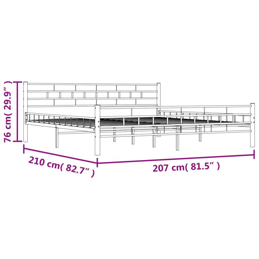 Giroletto Bianco in Metallo 200x200 cm - homemem39