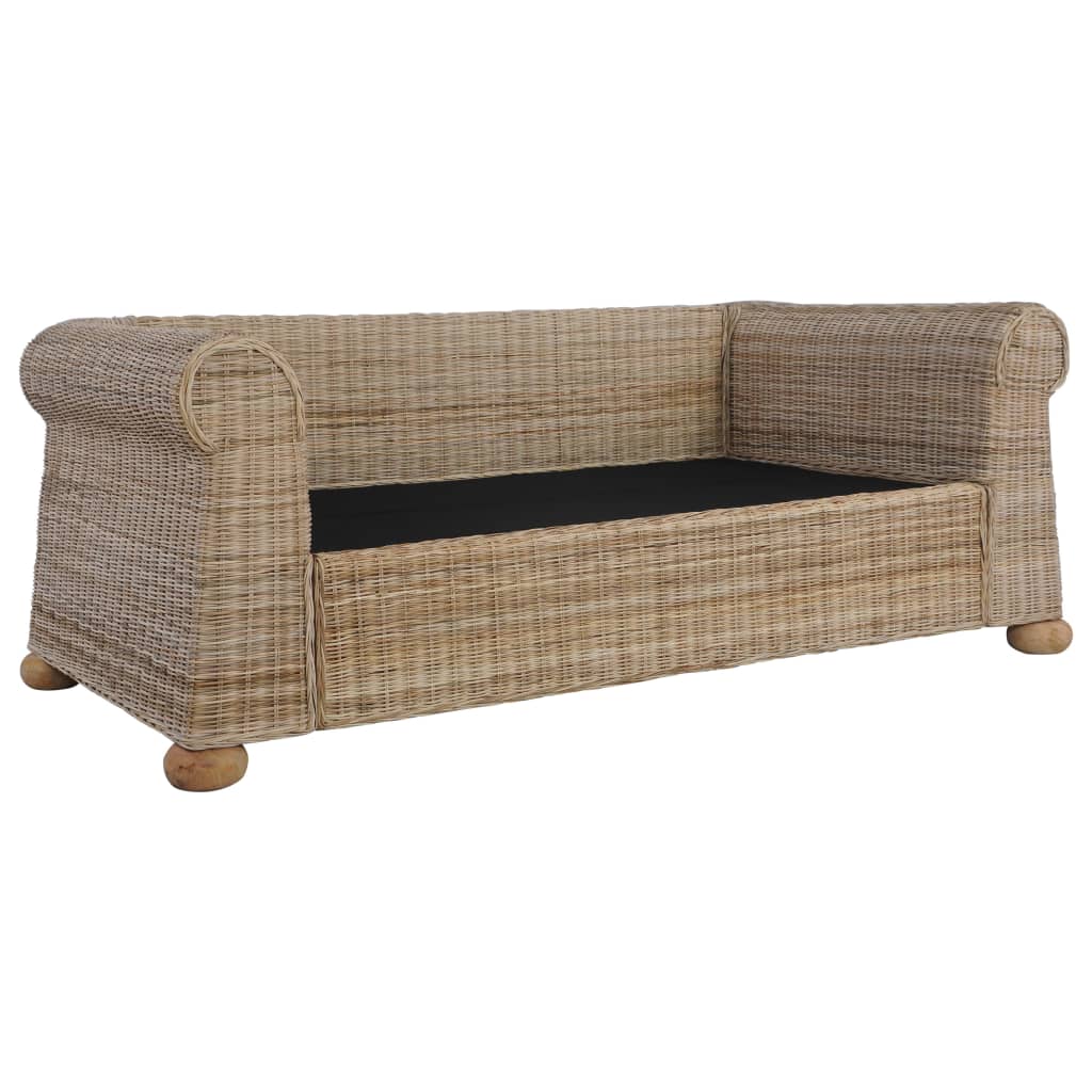 Set di Divani 2 pz con Cuscini in Rattan Naturale - homemem39