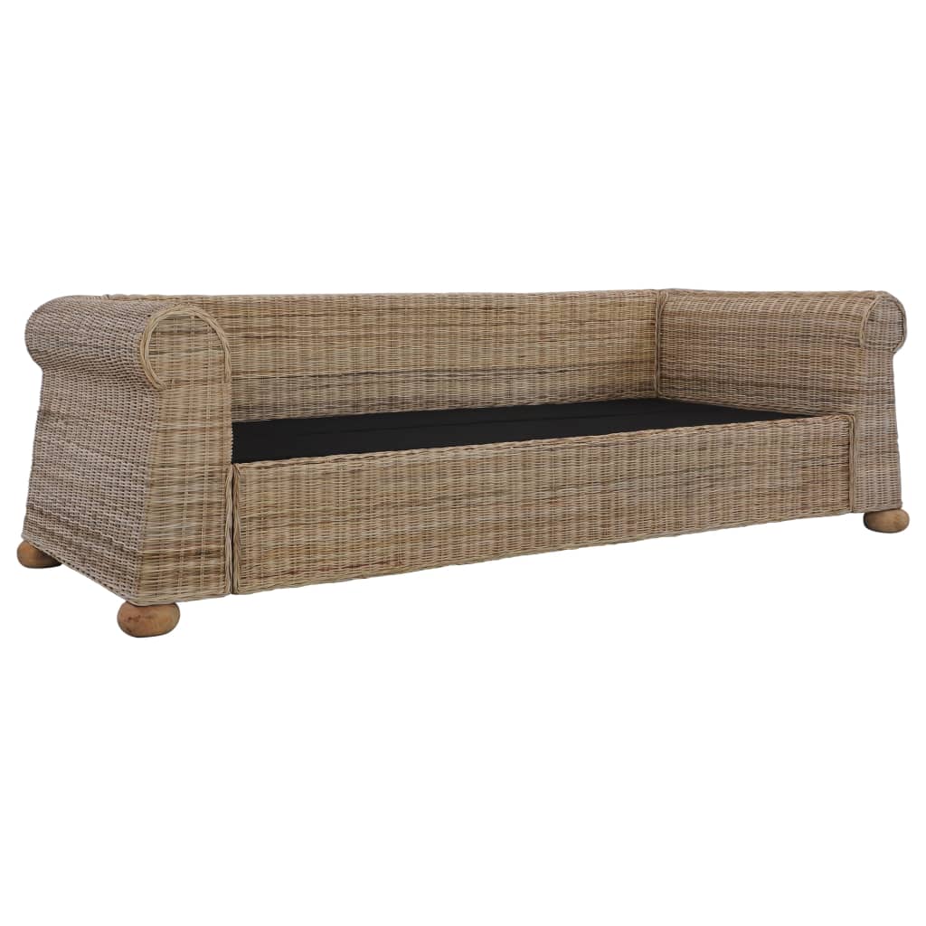 Set di Divani 2 pz con Cuscini in Rattan Naturale - homemem39