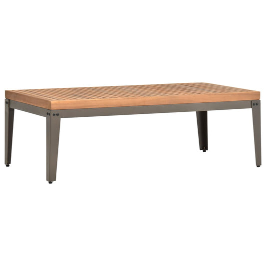 Tavolino da Caffè per Giardino 110x55x36 cm Massello di Acacia - homemem39