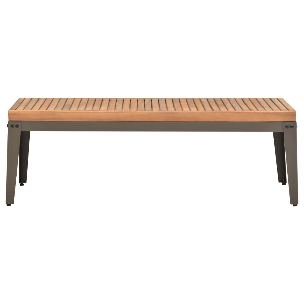 Tavolino da Caffè per Giardino 110x55x36 cm Massello di Acacia - homemem39
