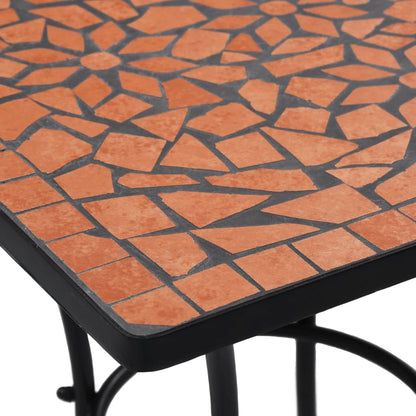 Tavolino da Bistrot con Mosaico Terracotta 60 cm in Ceramica - homemem39