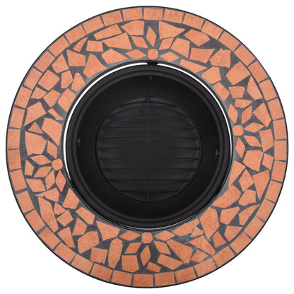 Braciere a Mosaico Terracotta 68 cm in Ceramica - homemem39