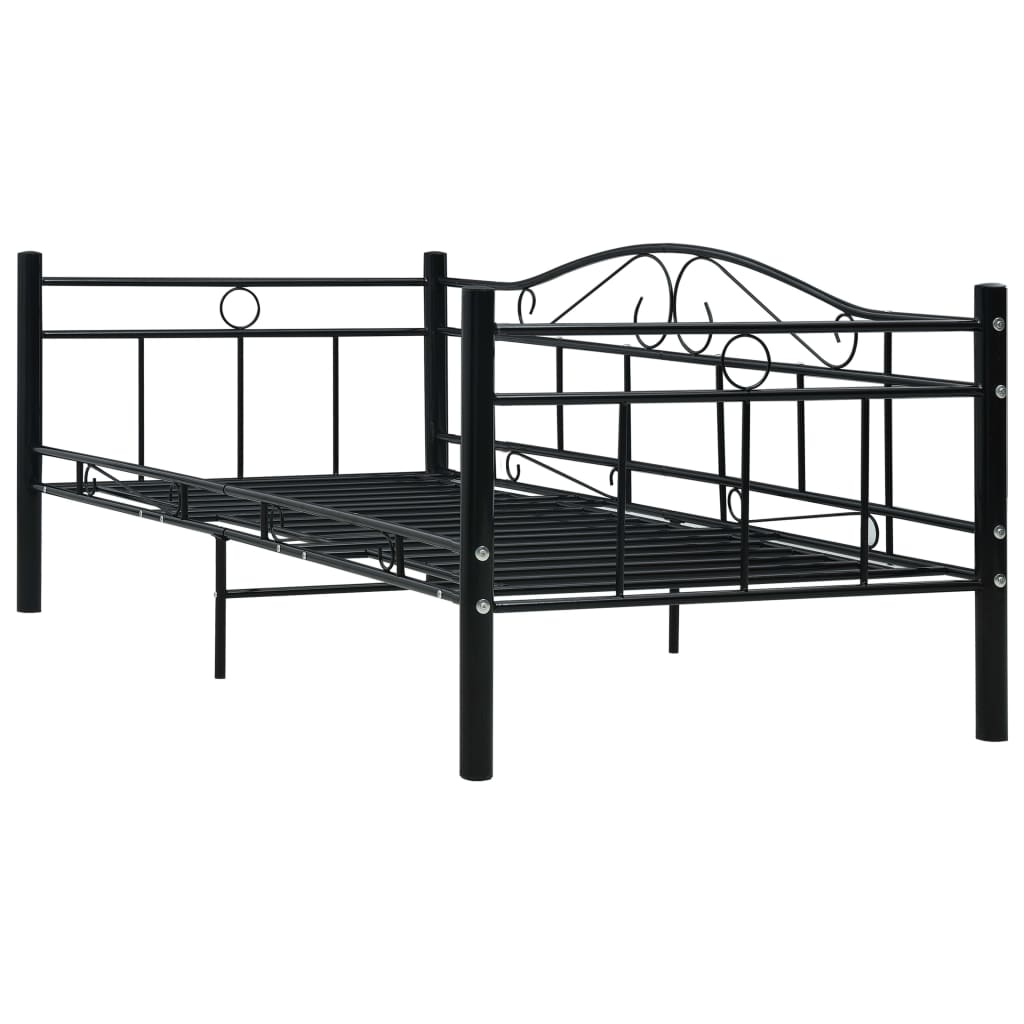 Telaio Divano Letto Nero in Metallo 90x200 cm - homemem39