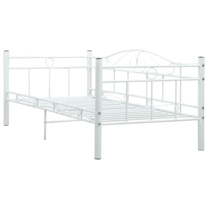 Telaio Divano Letto Bianco in Metallo 90x200 cm - homemem39