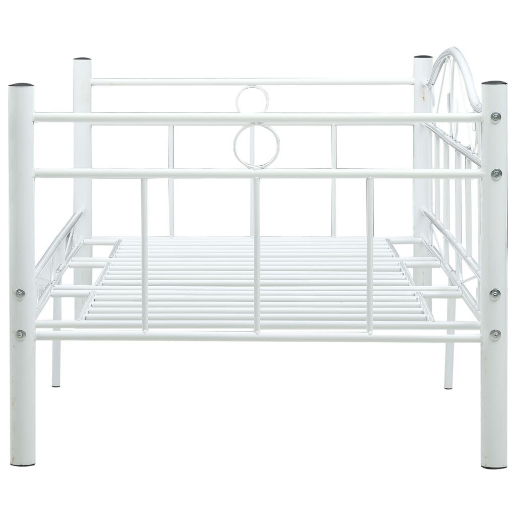 Telaio Divano Letto Bianco in Metallo 90x200 cm - homemem39