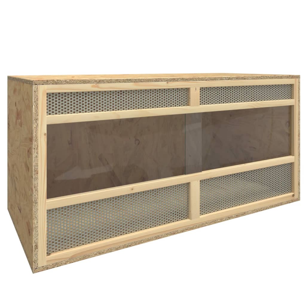 Terrario in Legno Multistrato 100x47x47 cm - homemem39