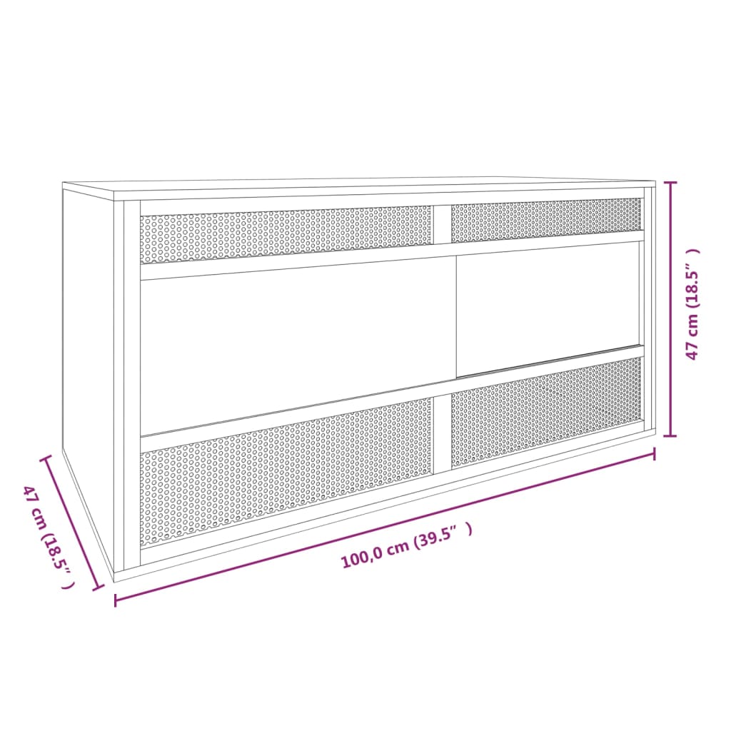 Terrario in Legno Multistrato 100x47x47 cm - homemem39