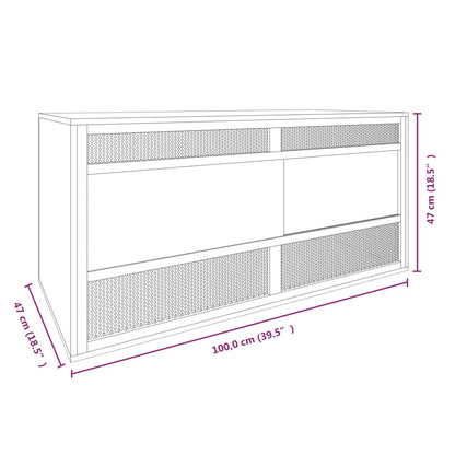 Terrario in Legno Multistrato 100x47x47 cm - homemem39