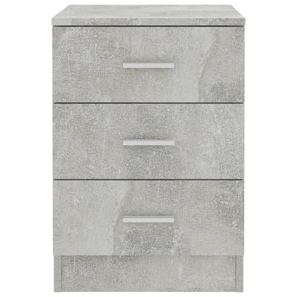 Comodini 2 pz Grigio Cemento 38x35x56 cm in Truciolato - homemem39