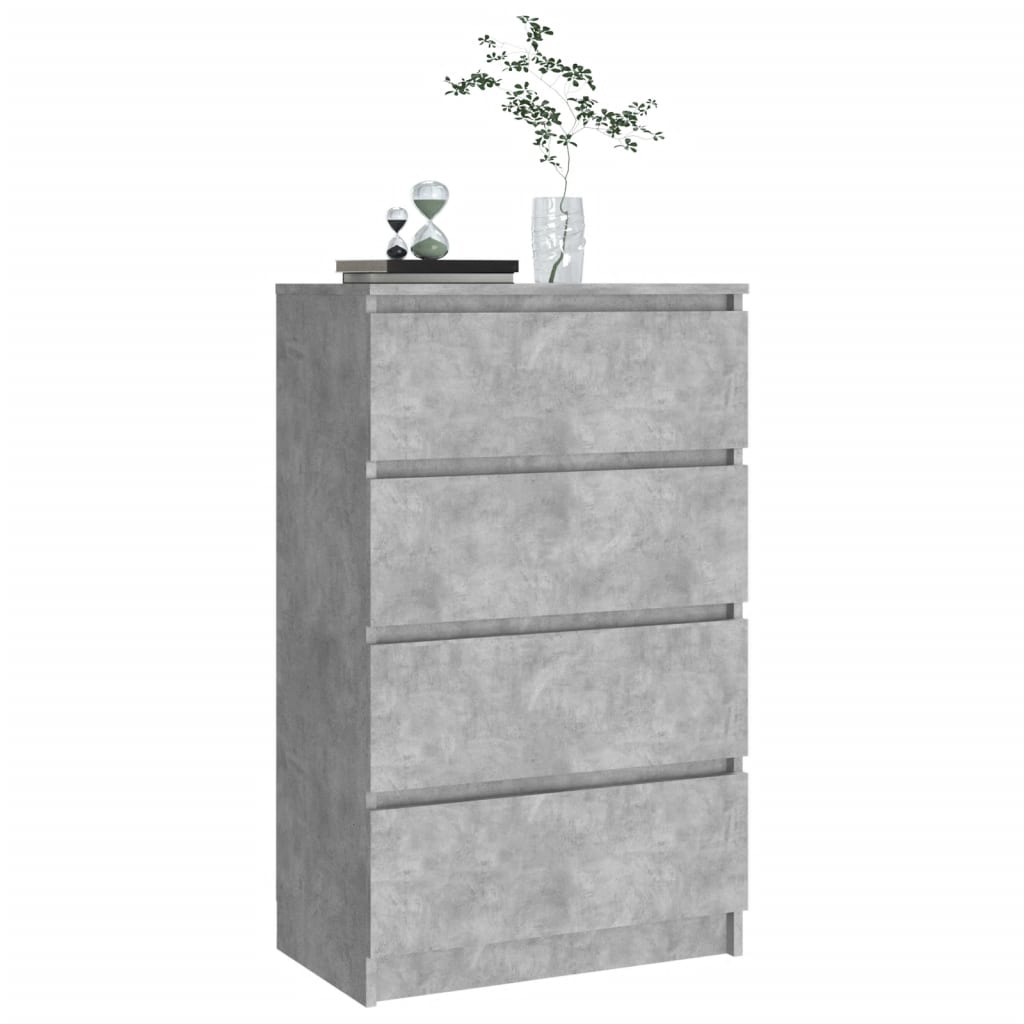 Credenza Grigio Cemento 60x35x98,5 cm in Legno Multistrato - homemem39