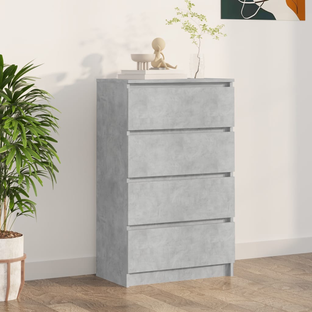 Credenza Grigio Cemento 60x35x98,5 cm in Legno Multistrato - homemem39