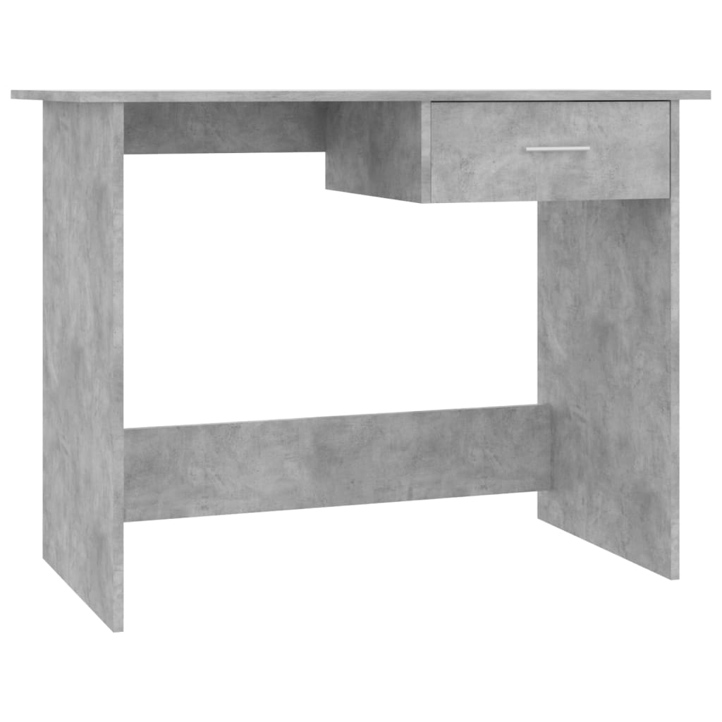 Scrivania Grigio Cemento 100x50x76 cm in Truciolato - homemem39