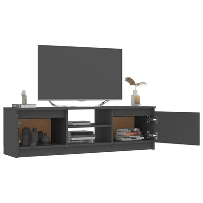 Mobile Porta TV Grigio 120x30x35,5 cm in Legno Multistrato - homemem39