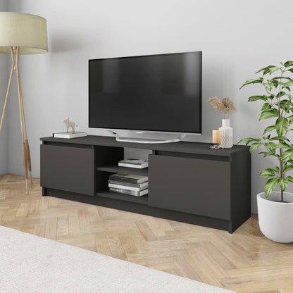 Mobile Porta TV Grigio 120x30x35,5 cm in Legno Multistrato - homemem39