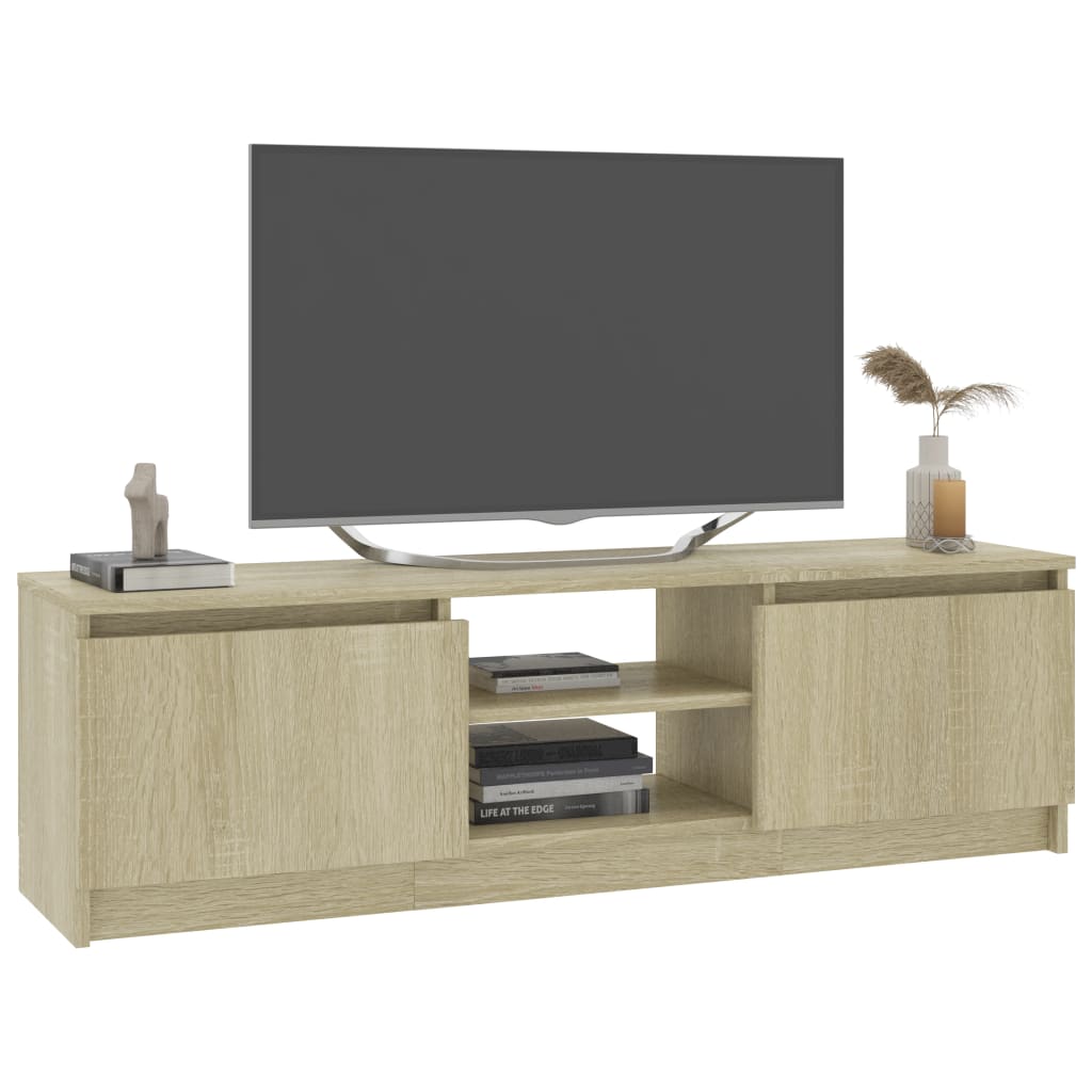 Mobile Porta TV Rovere Sonoma 120x30x35,5 cm Legno Multistrato - homemem39