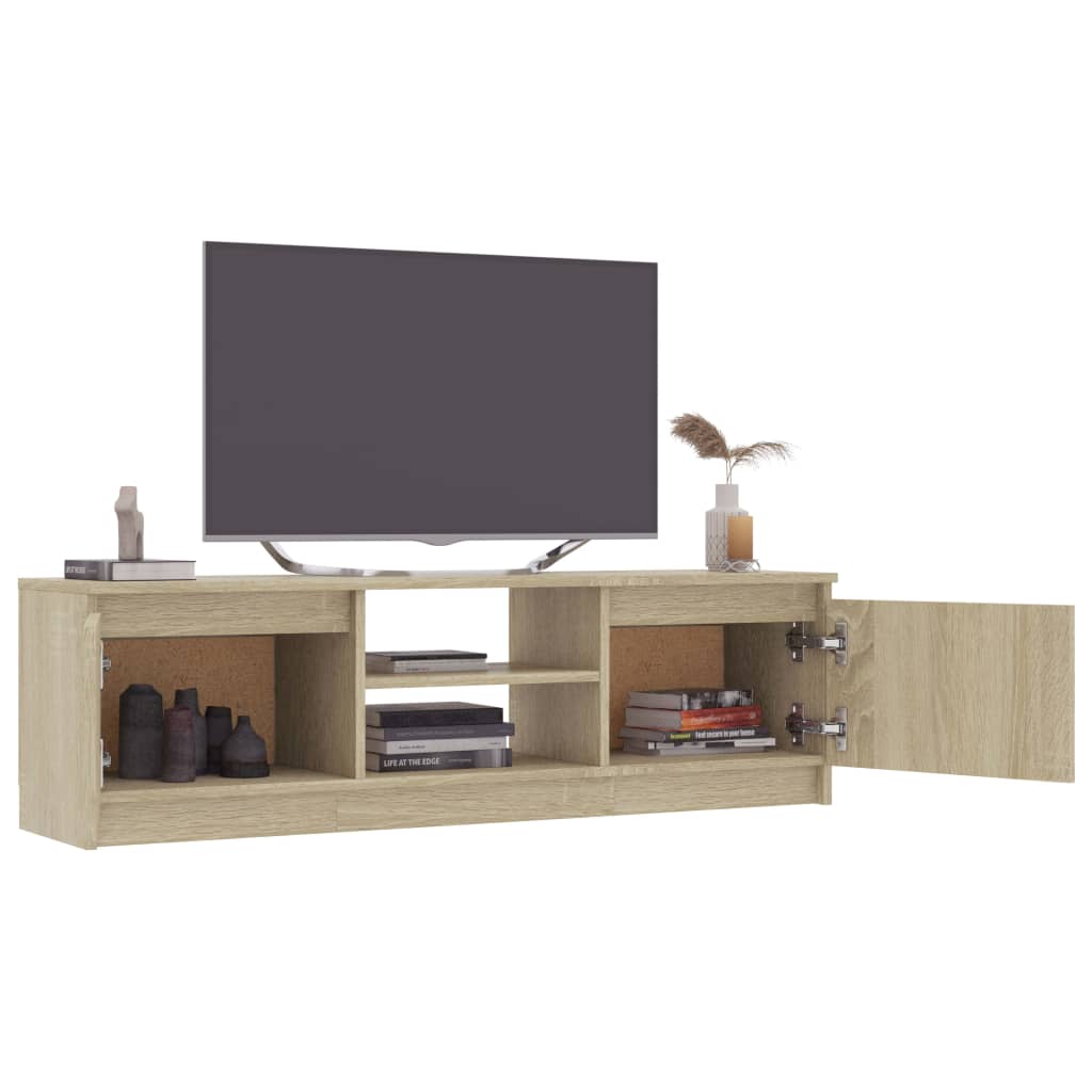 Mobile Porta TV Rovere Sonoma 120x30x35,5 cm Legno Multistrato - homemem39