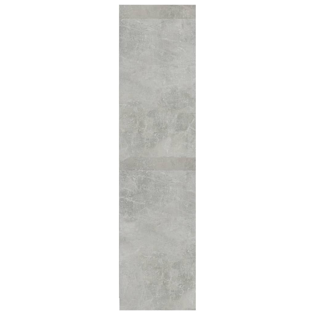 Armadio Cassetti Grigio Cemento 50x50x200 cm Legno Multistrato - homemem39