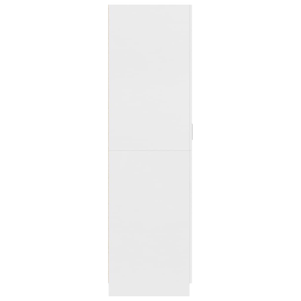 Armadio Bianco 80x52x180 cm in Legno Multistrato - homemem39