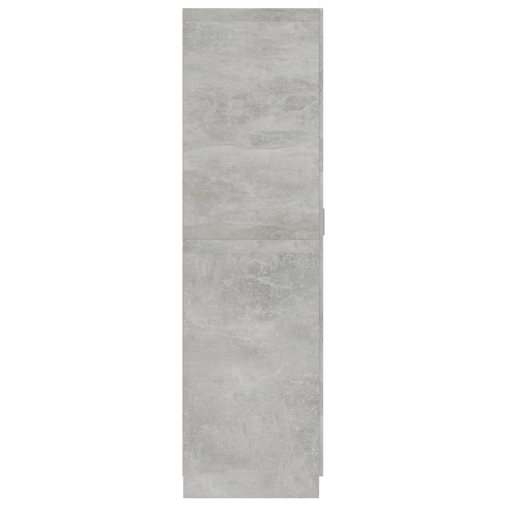 Armadio Grigio Cemento 80x52x180 cm in Truciolato - homemem39