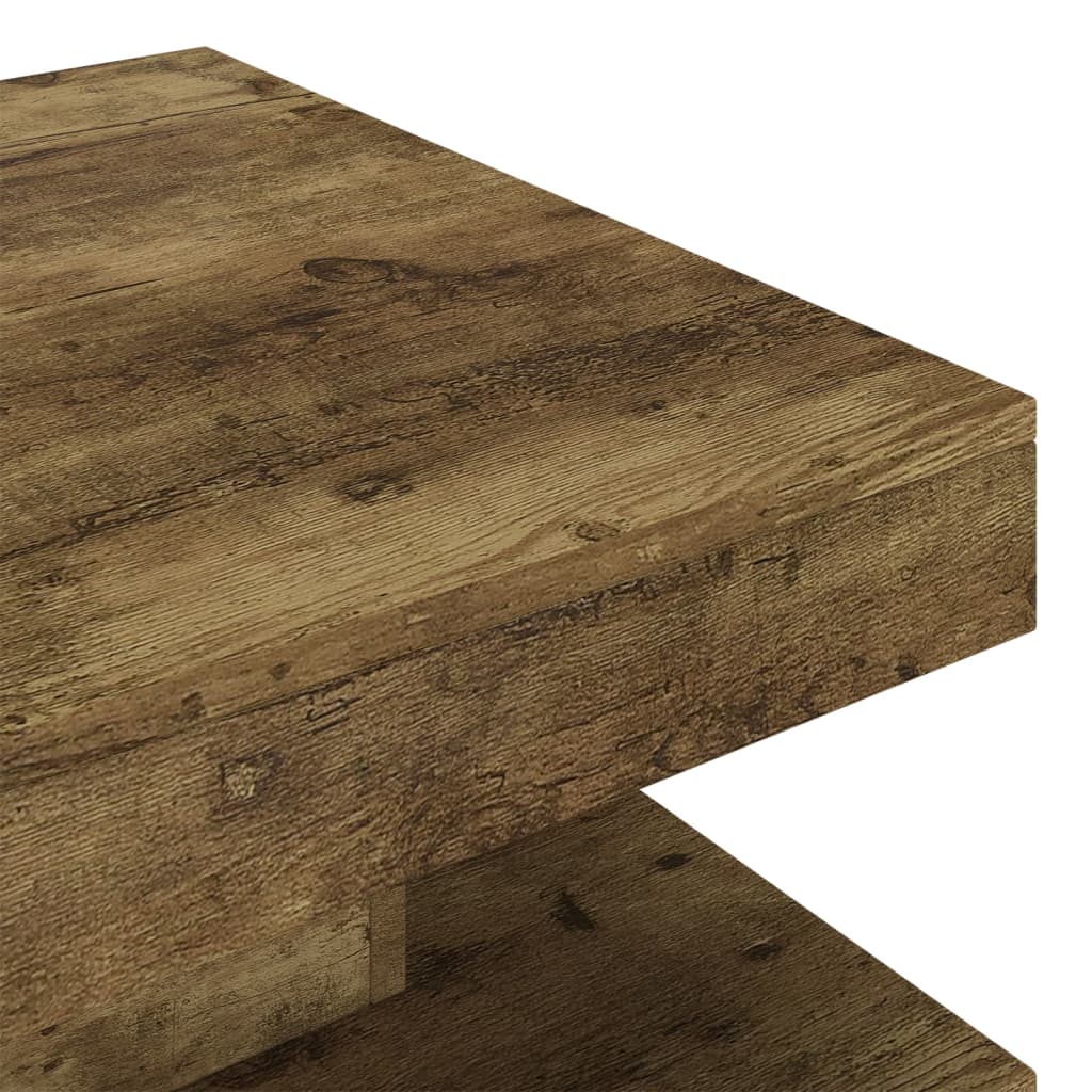 Tavolino da Salotto Marrone Scuro 60x60x35 cm in MDF - homemem39