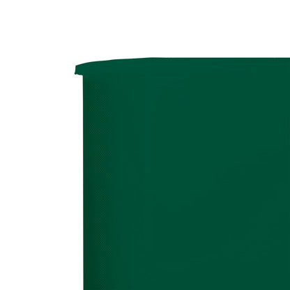 Paravento a 5 Pannelli in Tessuto 600x80 cm Verde - homemem39