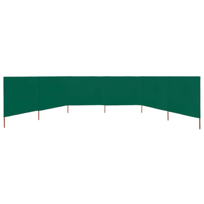 Paravento a 6 Pannelli in Tessuto 800x120 cm Verde - homemem39