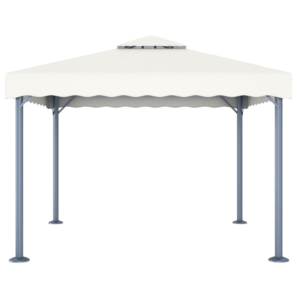 Gazebo 300x300 cm Crema Alluminio - homemem39