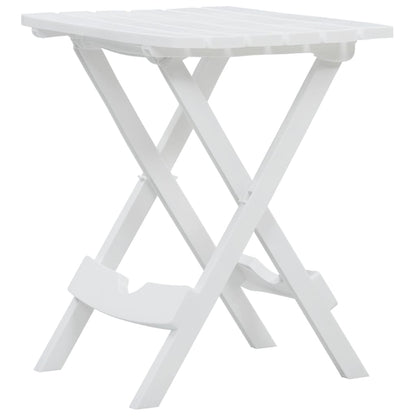 Tavolo da Giardino Pieghevole 45,5x38,5x50cm Bianco - homemem39