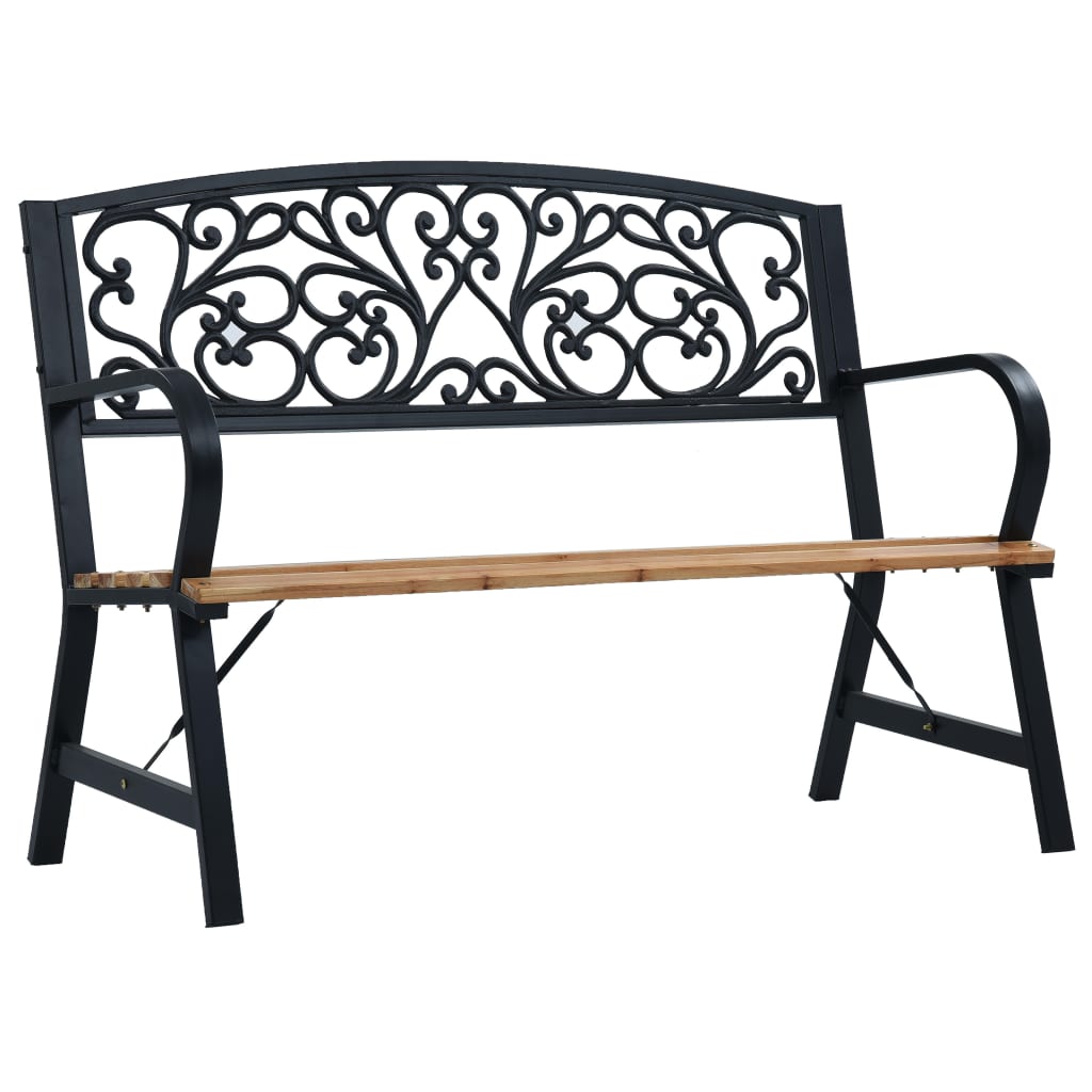 Panchina da Giardino 120 cm in Legno - homemem39