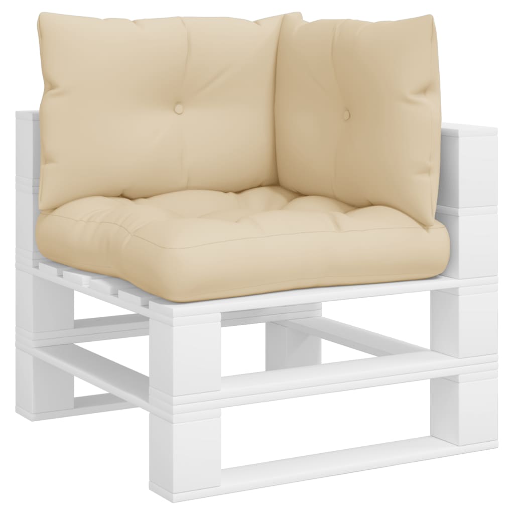 Cuscini per Pallet 3 pz Beige in Tessuto - homemem39