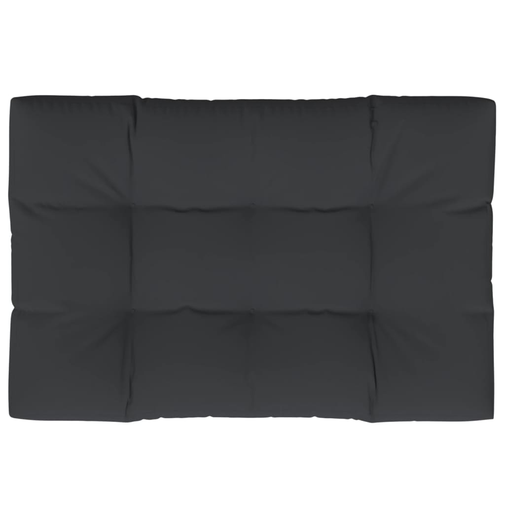 Cuscino per Pallet Nero 120x80x12 cm in Tessuto - homemem39