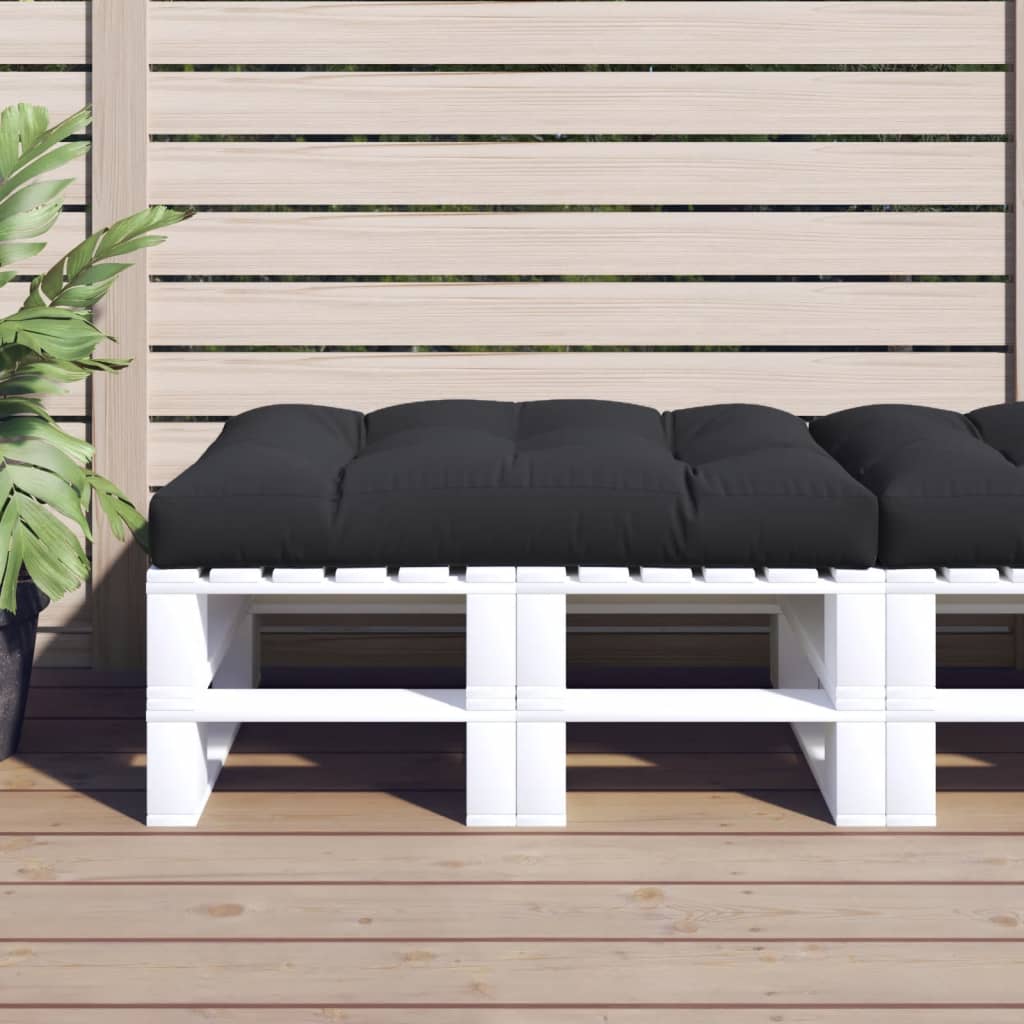 Cuscino per Pallet Nero 120x80x12 cm in Tessuto - homemem39